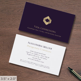 Eenvoudige Elegant Custom Logo Visitekaartje