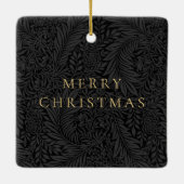 Eenvoudige Elegant Custom Pet Naam Foto Keramisch Ornament (Achterkant)