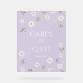 Eenvoudige Elegant Daisies Baby shower Kaarten en Acryl Bord (Voorkant)