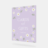Eenvoudige Elegant Daisies Baby shower Kaarten en Acryl Bord (Hoek)