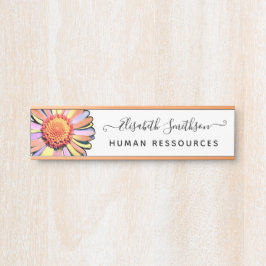 Eenvoudige Elegant Daisy Custom Professional Flora Deurbordje