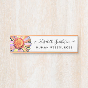 Eenvoudige Elegant Daisy Custom Professional Flora Deurbordje