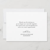 Eenvoudige Elegant Eucalyptus Waterverf Greenery Bedankkaart (Achterkant)