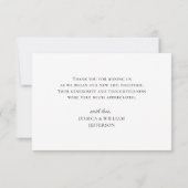 Eenvoudige Elegant Eucalyptus Waterverf Greenery Bedankkaart (Achterkant)