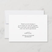 Eenvoudige Elegant Eucalyptus Waterverf Greenery Bedankkaart (Achterkant)