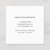 Eenvoudige Elegant Faux Gold White Hair-afspraak Afsprakenkaartje (Achterkant)