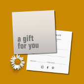 Eenvoudige Elegant Faux Silver Beauty Salon Gift K Vierkante Visitekaartje