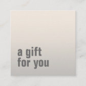 Eenvoudige Elegant Faux Silver Beauty Salon Gift K Vierkante Visitekaartje (Voorkant)