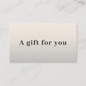 Eenvoudige Elegant Faux Silver Black Beauty Kortingskaartje (Voorkant)