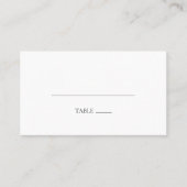 Eenvoudige elegant flat Wedding Place card Plaatskaartje (Voorkant)