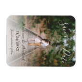 Eenvoudige Elegant Foto slaat de Magnet van de Dat Magneet (Horizontaal)