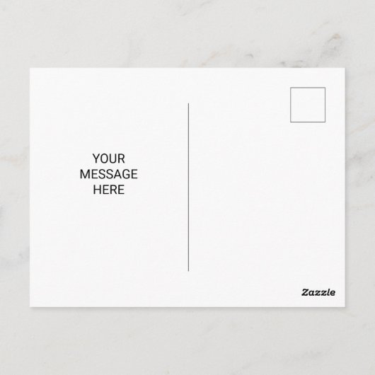 Eenvoudige elegant-fotokerstbriefkaart briefkaart (Achterkant)