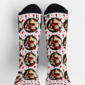 Eenvoudige Elegant Funny Christmas Family Foto Sok (Top)