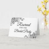 Eenvoudige Elegant Gereserveerd voor de bruidsfees Kaart (Gele Bloem)