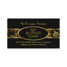 Eenvoudige Elegant Gold Black Floral Damask