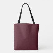Eenvoudige Elegant Gold Burgundy Wine Bridesmaid Tote Bag (Achterkant)