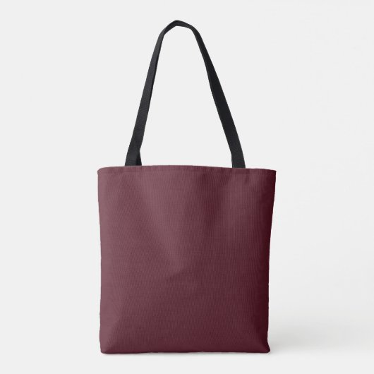 Eenvoudige Elegant Gold Burgundy Wine Bridesmaid Tote Bag (Achterkant)