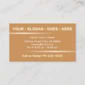 Eenvoudige Elegant Gold Car Service Auto Detailing Visitekaartje (Achterkant)