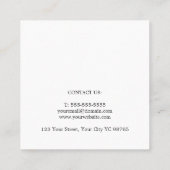 Eenvoudige Elegant Gold Circuit Board High-Tech Se Vierkante Visitekaartje (Achterkant)