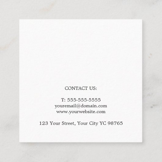 Eenvoudige Elegant Gold Circuit Board High-Tech Se Vierkante Visitekaartje (Achterkant)