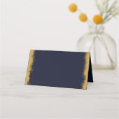 Eenvoudige Elegant Gold Colour Edge-kaart Plaatskaartje (Achterkant)