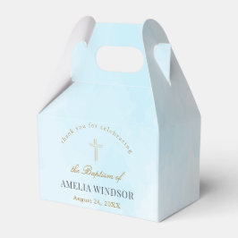 Eenvoudige Elegant Gold Cross Baptisme Christening Bedankdoosjes