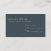 Eenvoudige Elegant Gold Diamond Logo Visitekaartje (Voorkant)