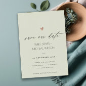 EENVOUDIGE ELEGANT GOLD GRAY TYPOGRAPHY BEWAREN DE SAVE THE DATE