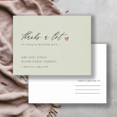 EENVOUDIGE ELEGANT GOLD GRAY TYPOGRAPHY DANK U BRIEFKAART