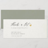 EENVOUDIGE ELEGANT GOLD GRAY TYPOGRAPHY KAART (Voorkant / Achterkant)