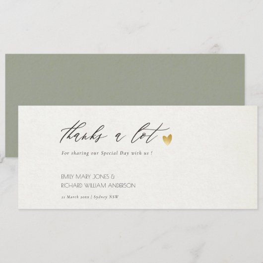 EENVOUDIGE ELEGANT GOLD GRAY TYPOGRAPHY KAART (Voorkant / Achterkant)