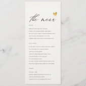 EENVOUDIGE ELEGANT GOLD GRAY TYPOGRAPHY-menukaart Menu (Voorkant)