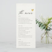 EENVOUDIGE ELEGANT GOLD GRAY TYPOGRAPHY-menukaart Menu (Staand voorkant)