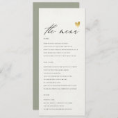 EENVOUDIGE ELEGANT GOLD GRAY TYPOGRAPHY-menukaart Menu (Voorkant / Achterkant)