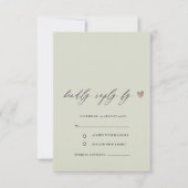 EENVOUDIGE ELEGANT GOLD GRAY TYPOGRAPHY RSVP (Voorkant)