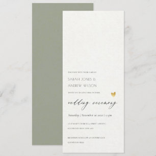 EENVOUDIGE ELEGANT GOLD GRAY TYPOGRAPHY-trouwkaart Kaart