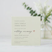 EENVOUDIGE ELEGANT GOLD GRAY TYPOGRAPHY WEDDING KAART (Staand voorkant)