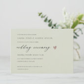 EENVOUDIGE ELEGANT GOLD GRAY TYPOGRAPHY WEDDING KAART (Staand voorkant)