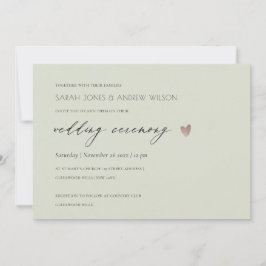 EENVOUDIGE ELEGANT GOLD GRAY TYPOGRAPHY WEDDING KAART