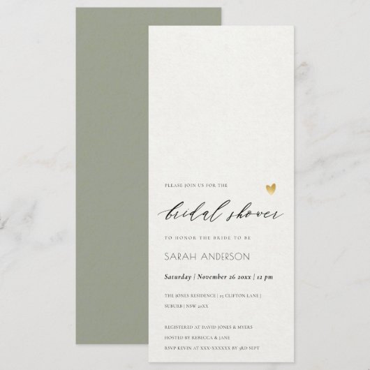 EENVOUDIGE ELEGANT GOLD GRET TYPOGRAPHY Vrijgezell Kaart (Voorkant / Achterkant)