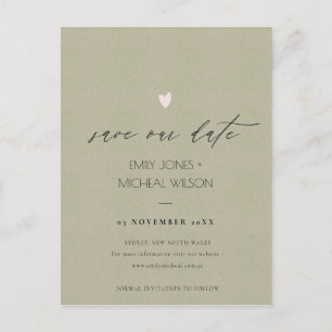 EENVOUDIGE ELEGANT GOLD KRAFT TYPOGRAPHY BEWAAKT D AANKONDIGINGSKAART