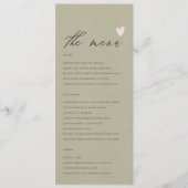 EENVOUDIGE ELEGANT GOLD KRAFT TYPOGRAPHY-menukaart Menu (Voorkant)