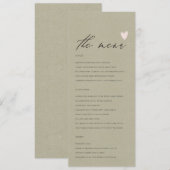 EENVOUDIGE ELEGANT GOLD KRAFT TYPOGRAPHY-menukaart Menu (Voorkant / Achterkant)