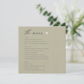 EENVOUDIGE ELEGANT GOLD KRAFT TYPOGRAPHY-menukaart Menu (Staand voorkant)