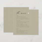 EENVOUDIGE ELEGANT GOLD KRAFT TYPOGRAPHY-menukaart Menu (Voorkant / Achterkant)