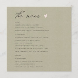 EENVOUDIGE ELEGANT GOLD KRAFT TYPOGRAPHY-menukaart Menu