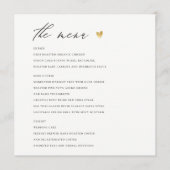 EENVOUDIGE ELEGANT GOLD KRAFT TYPOGRAPHY-menukaart Menu (Voorkant)