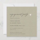 EENVOUDIGE ELEGANT GOLD KRAFT TYPOGRAPHY Verloving Kaart (Voorkant)