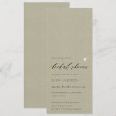 EENVOUDIGE ELEGANT GOLD KRAFT TYPOGRAPHY Vrijgezel Kaart (Voorkant / Achterkant)