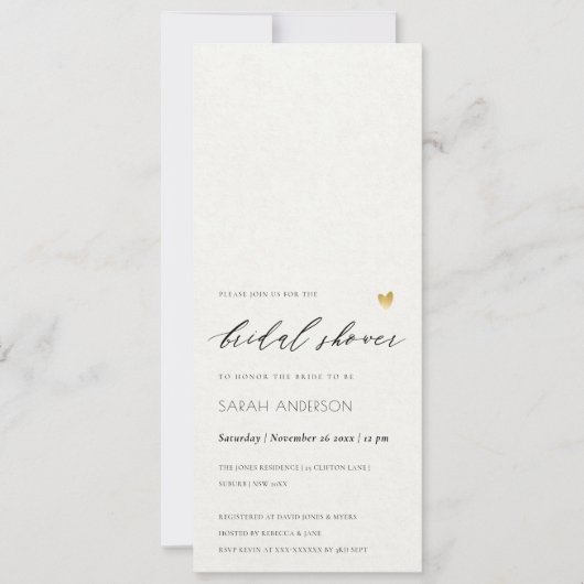 EENVOUDIGE ELEGANT GOLD KRAFT TYPOGRAPHY Vrijgezel Kaart (Voorkant)